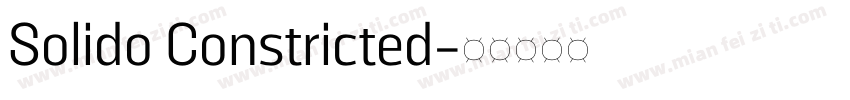 Solido Constricted字体转换